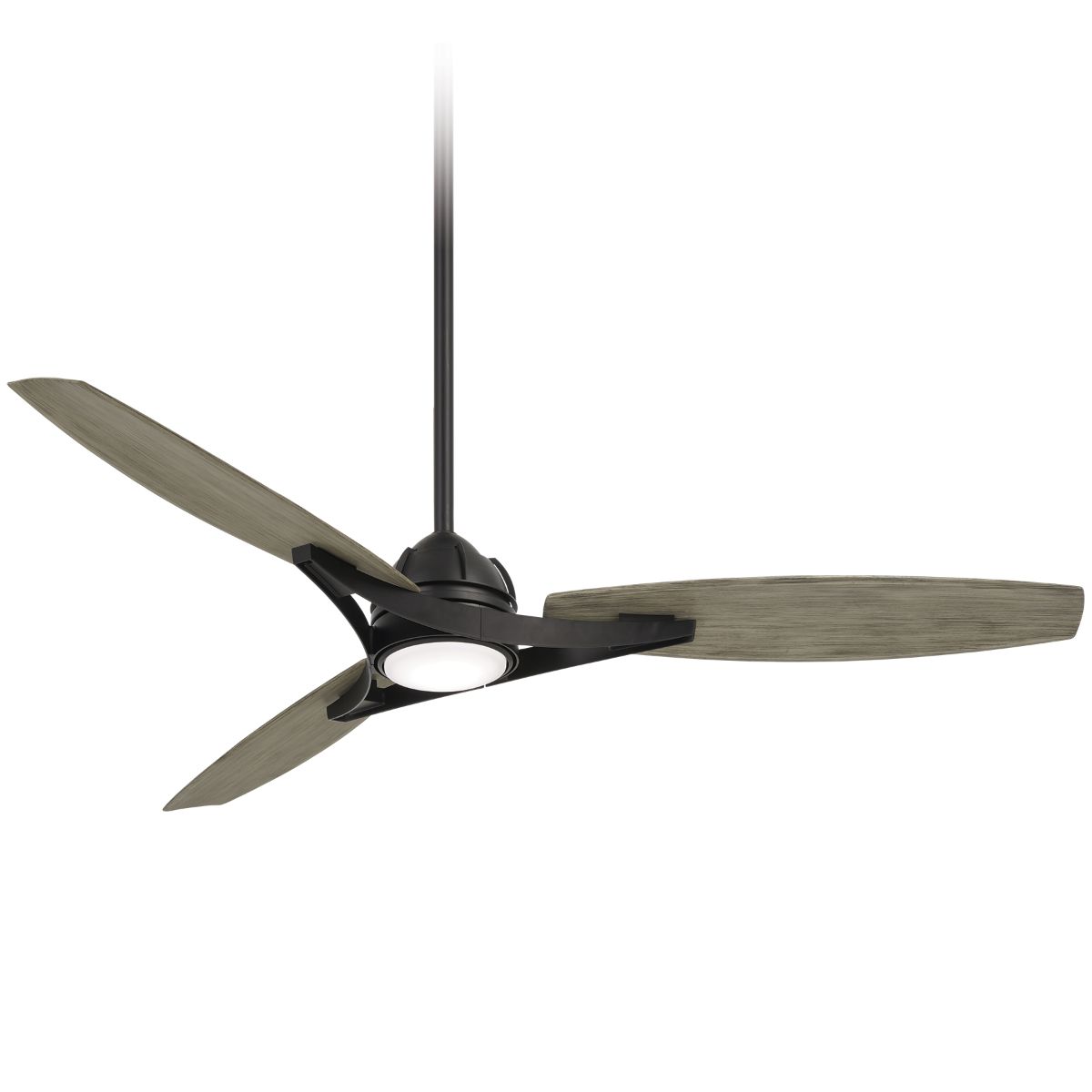 Molino 65" LED Smart Ceiling Fan, Black Coal with Seashore Grey Blades - Bees Lighting