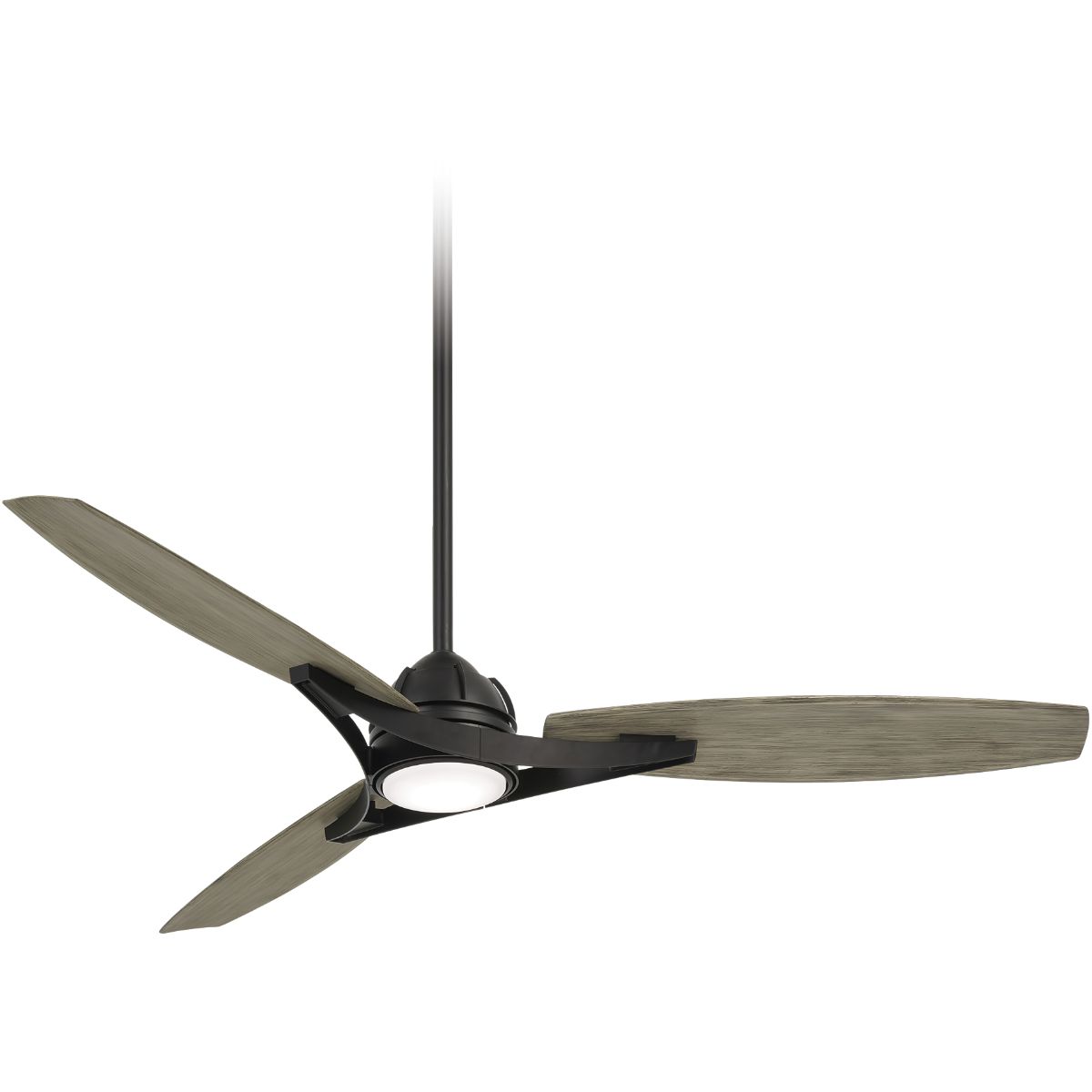 Molino 65" LED Smart Ceiling Fan, Black Coal with Seashore Grey Blades - Bees Lighting