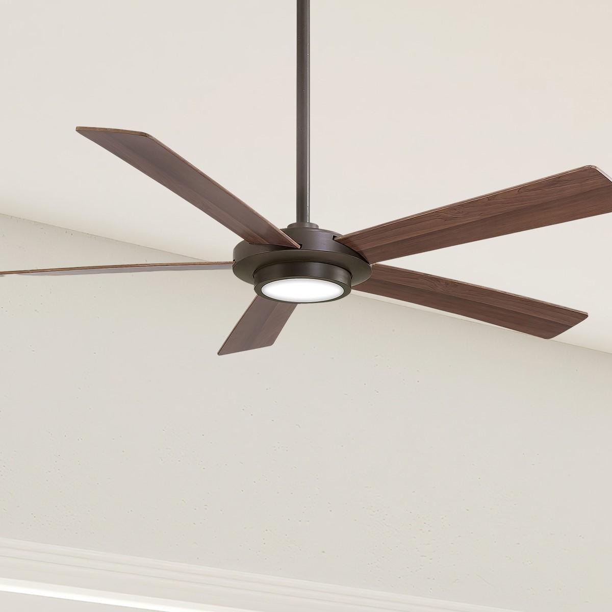 Sabot 52 Inch Modern Ceiling Fan With Light And Remote - Bees Lighting