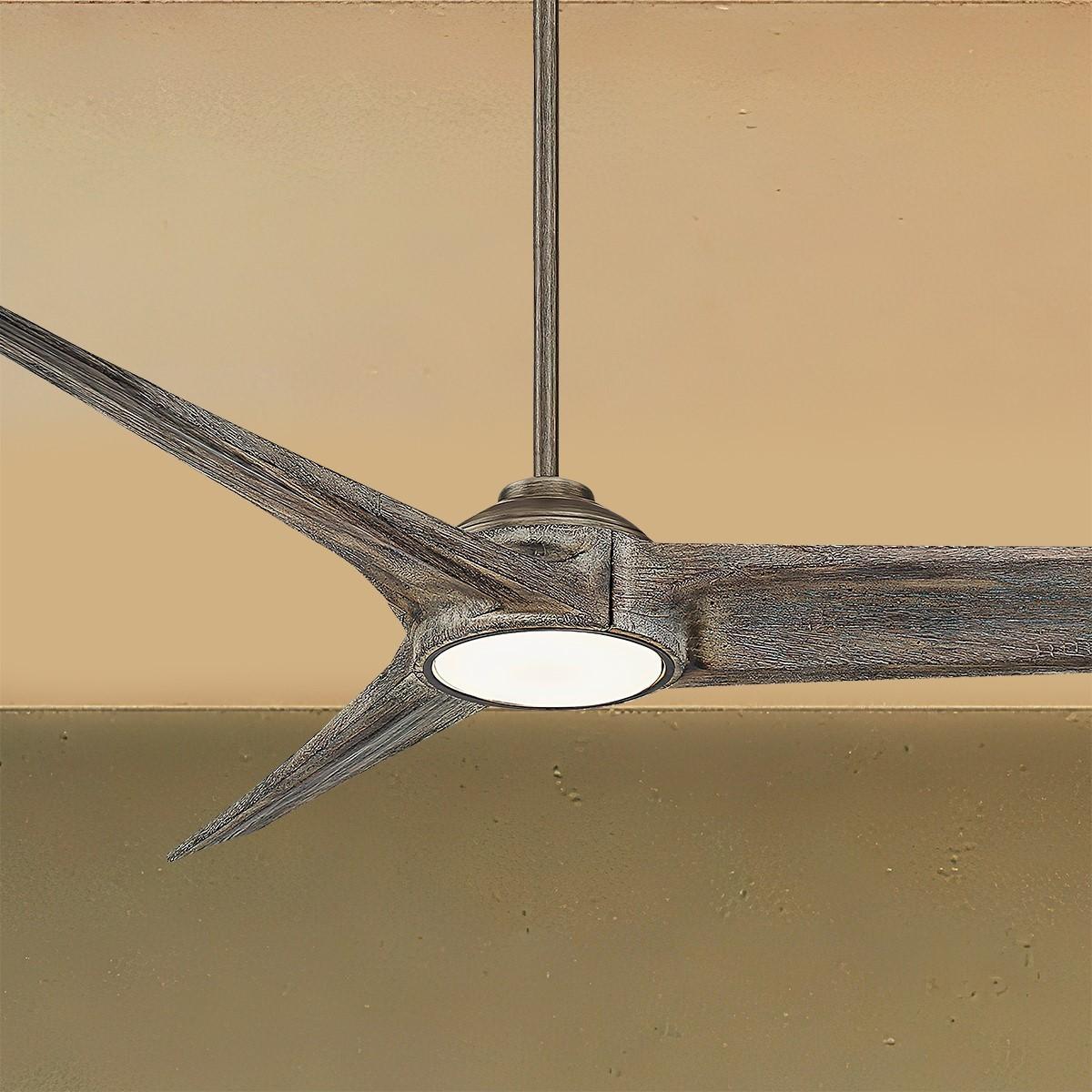 Timber LED 68" Smart Ceiling Fan, Heirloom Bronze with Aged Boardwalk Blades - Bees Lighting