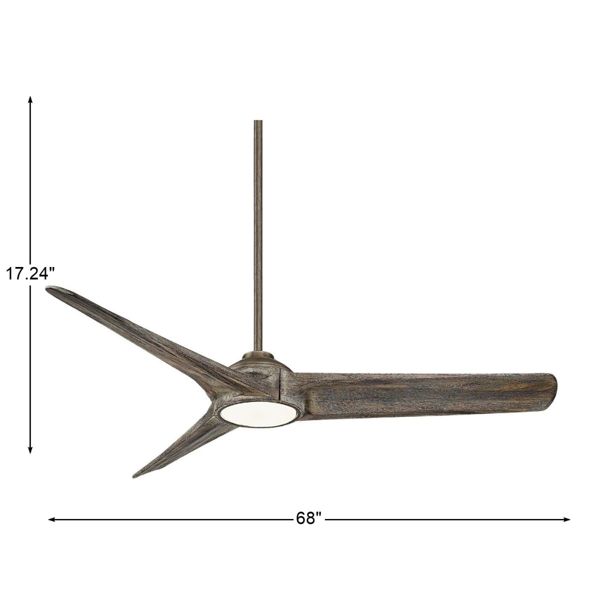 Timber LED 68" Smart Ceiling Fan, Heirloom Bronze with Aged Boardwalk Blades - Bees Lighting