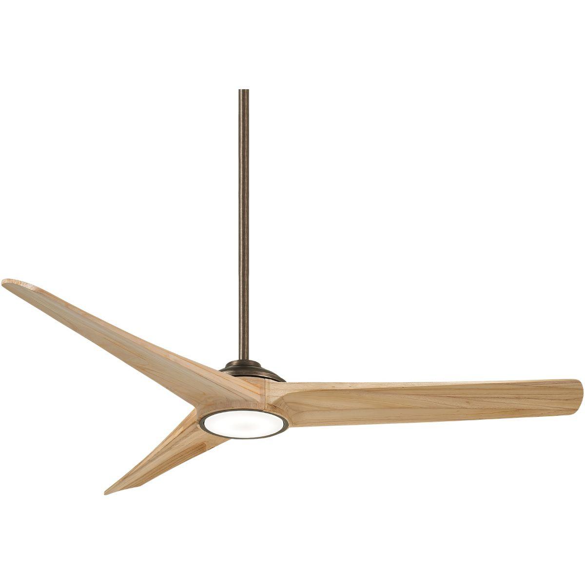 Timber 68 Inch Modern Propeller Smart Ceiling Fan With Light And Remote - Bees Lighting