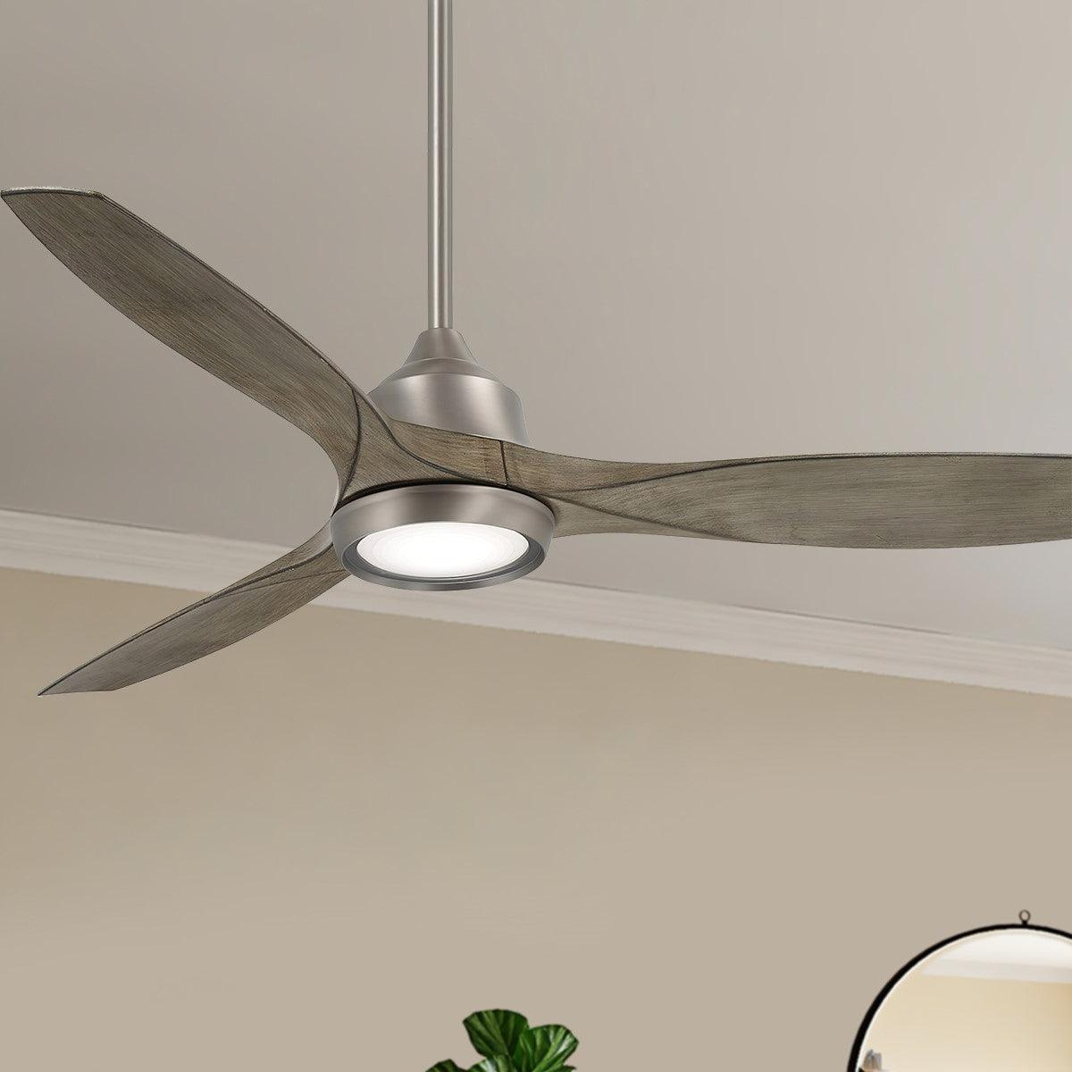 Skyhawk 60 Inch Modern Ceiling Fan With Light And Remote - Bees Lighting