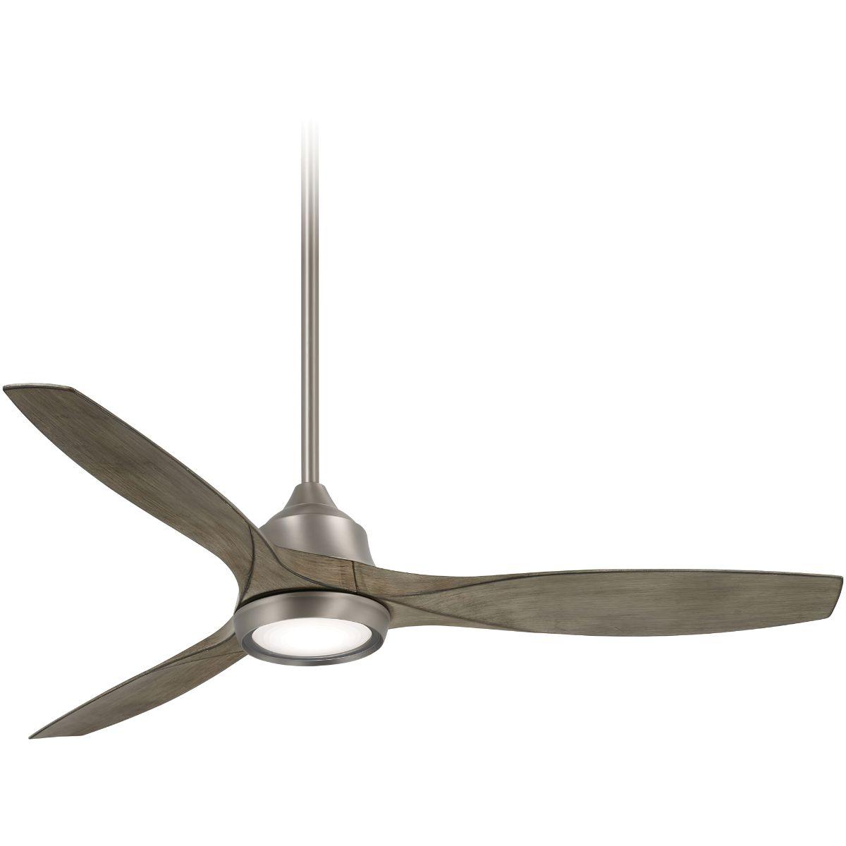 Skyhawk LED 60" Burnished Nickel Modern Ceiling Fan with Remote - Bees Lighting