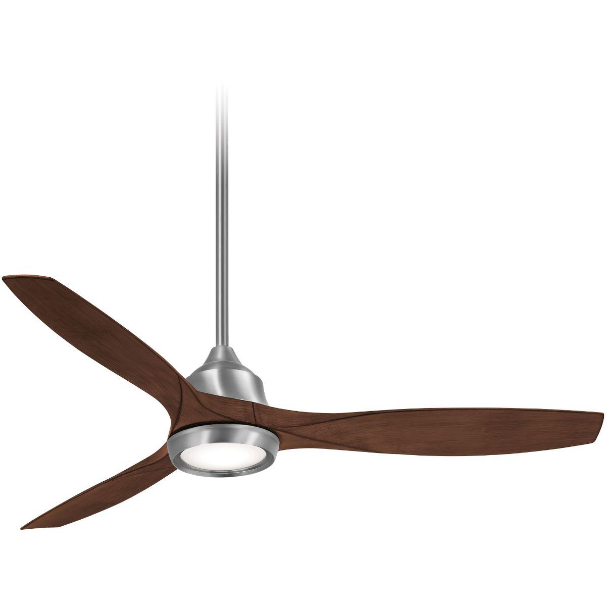 Skyhawk LED 60" Brushed Nickel Modern Ceiling Fan with Remote - Bees Lighting