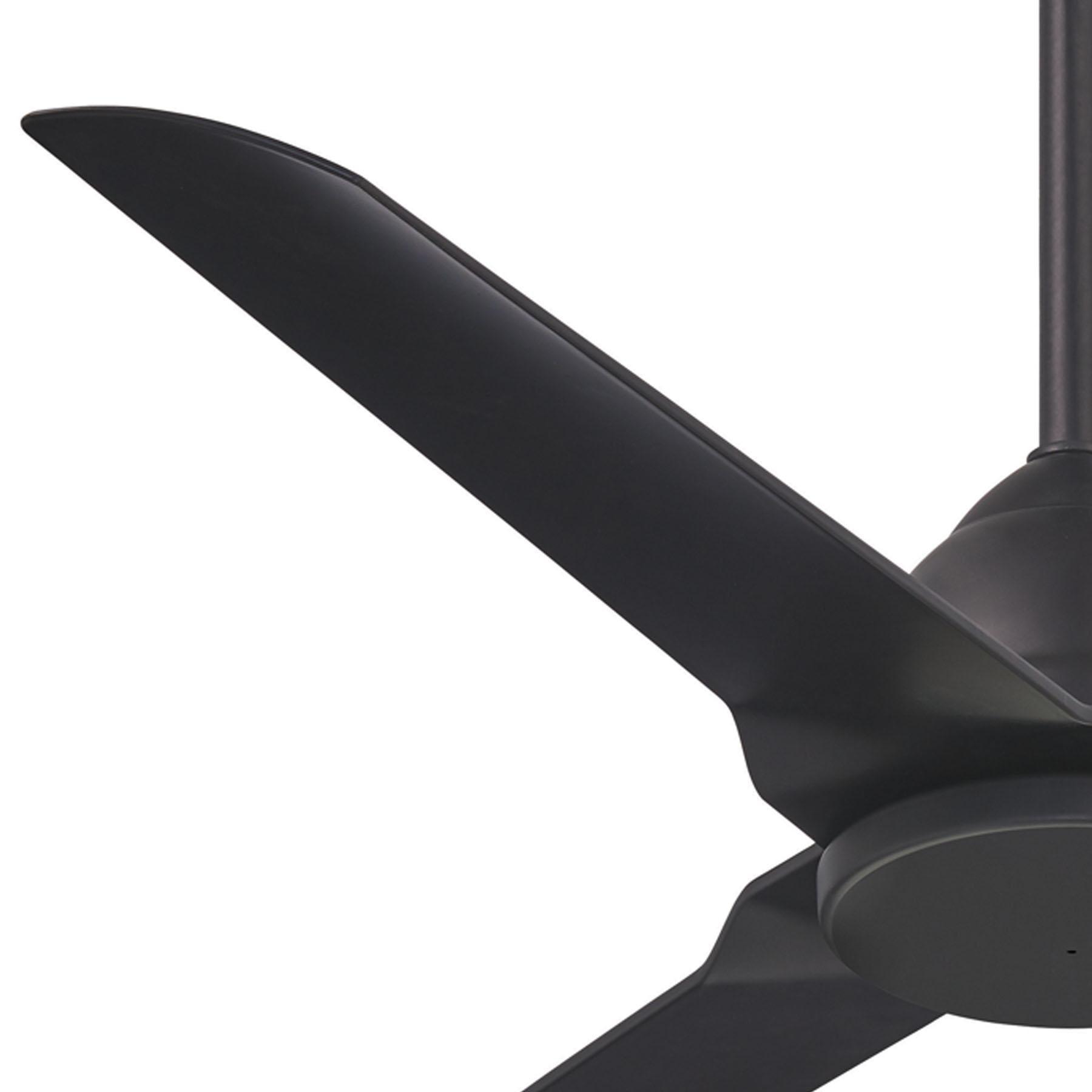 Java 54 Inch Propeller Outdoor Ceiling Fan With Remote, Coal Finish - Bees Lighting