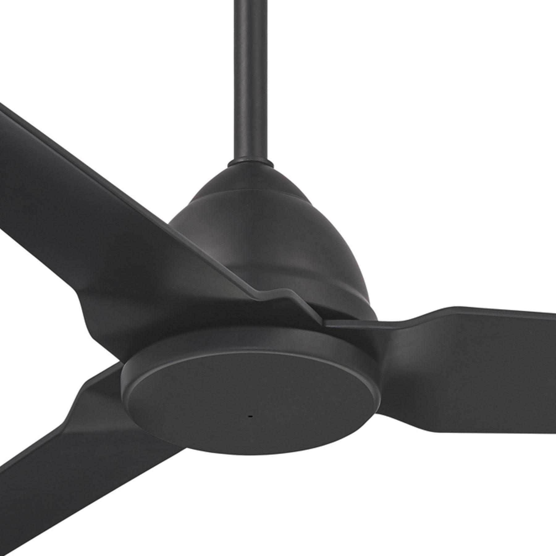 Java 54 Inch Propeller Outdoor Ceiling Fan With Remote, Coal Finish