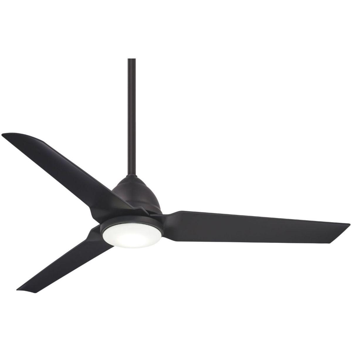 Java LED 54" Coal Wet Rated Ceiling Fan with Light and Remote - Bees Lighting
