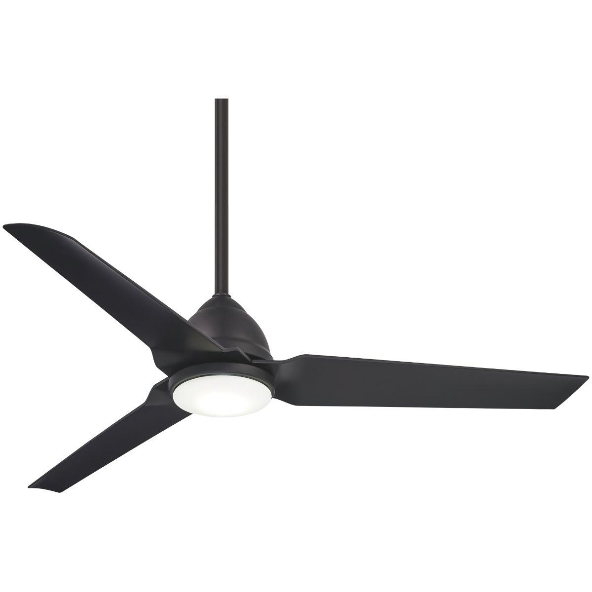Java LED 54" Coal Wet Rated Ceiling Fan with Light and Remote - Bees Lighting