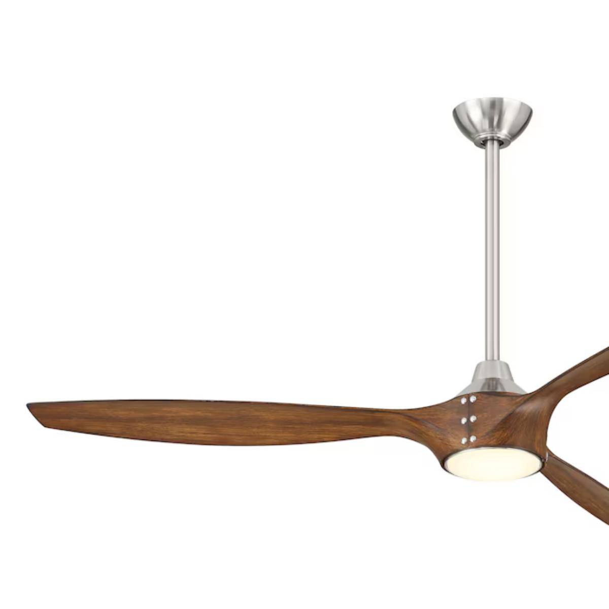 Pierce 65" Nickel LED Smart Ceiling Fan