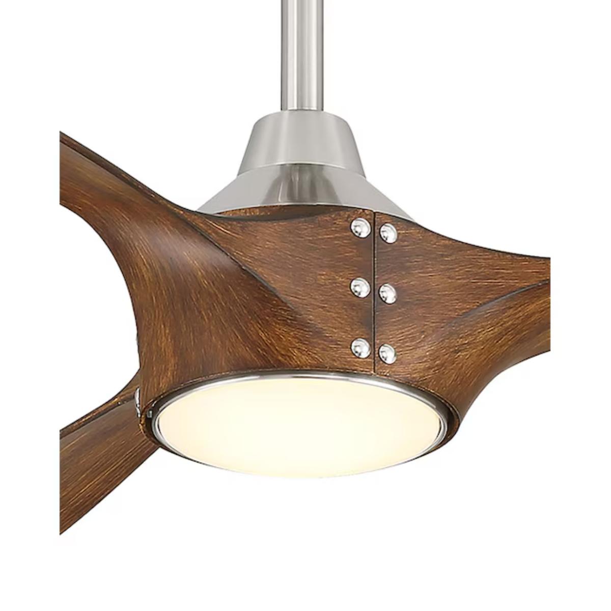 Pierce 65" Nickel LED Smart Ceiling Fan