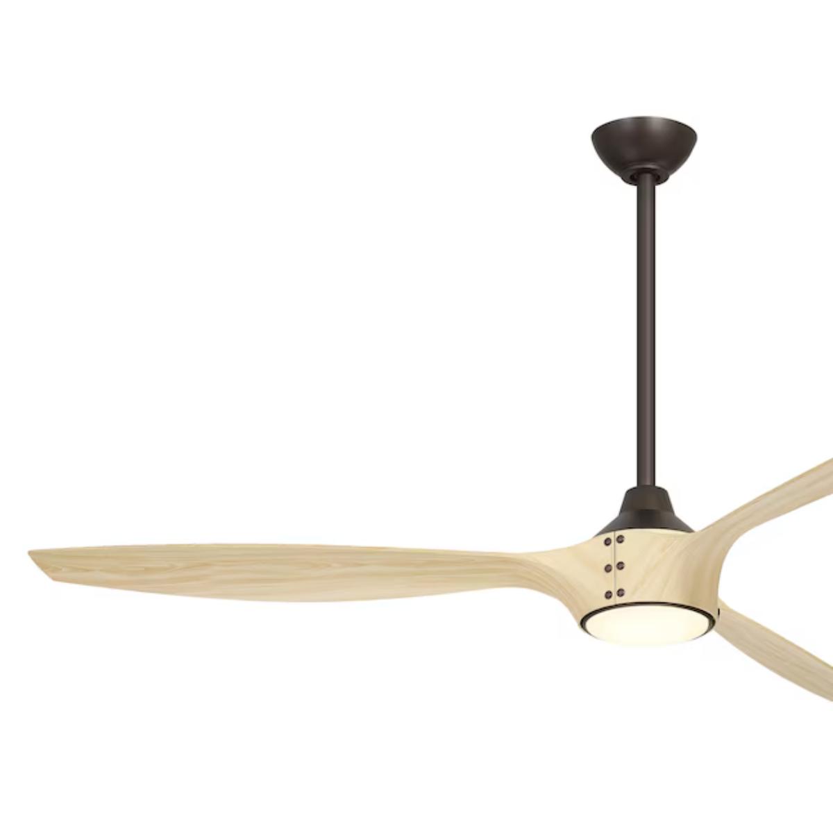 Pierce 65" Bronze LED Smart Ceiling Fan - Bees Lighting