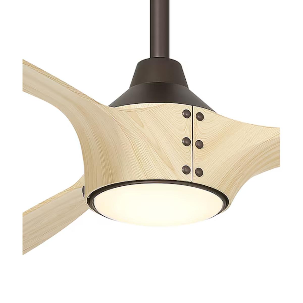 Pierce 65" Bronze LED Smart Ceiling Fan - Bees Lighting