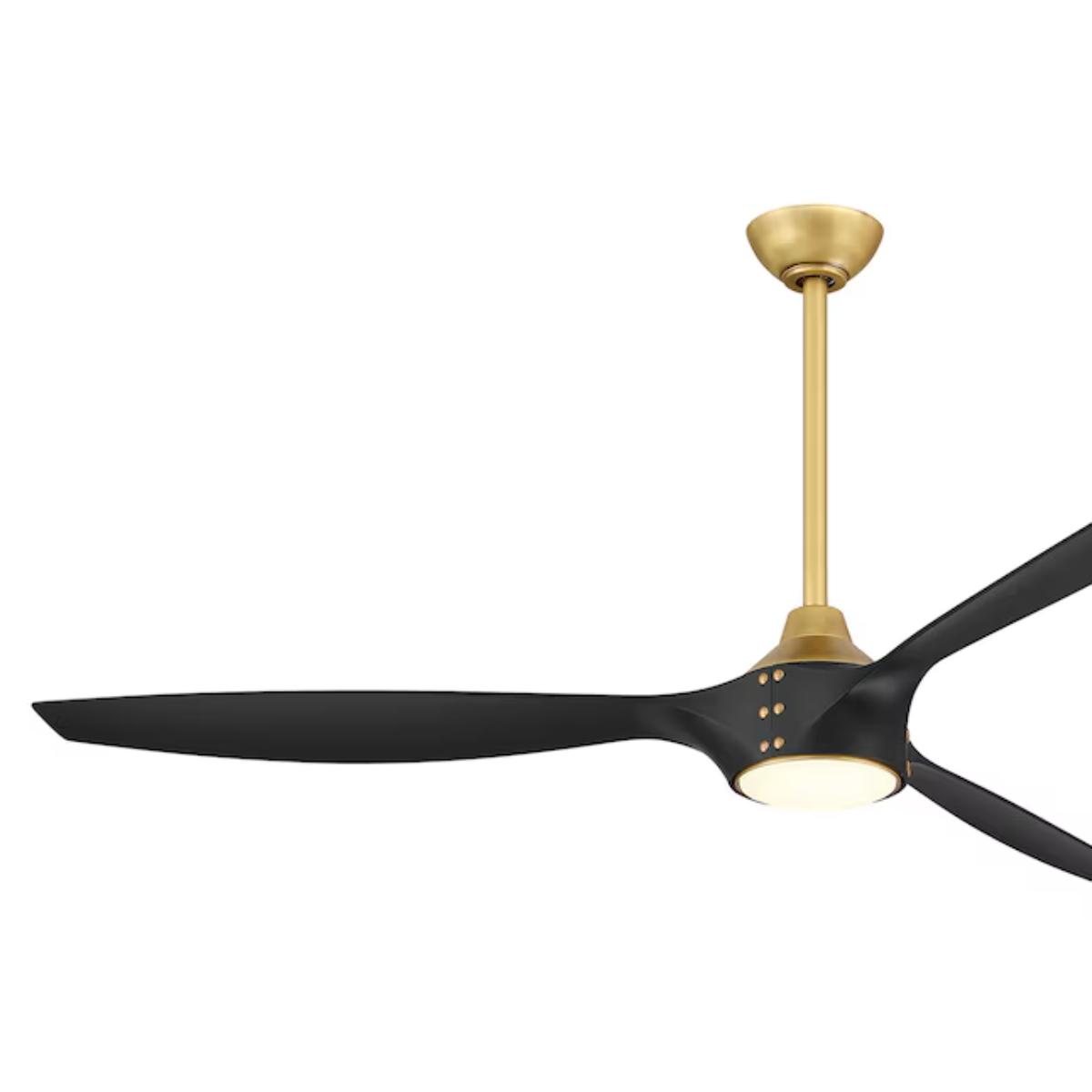 Pierce 65" Brass LED Smart Ceiling Fan - Bees Lighting
