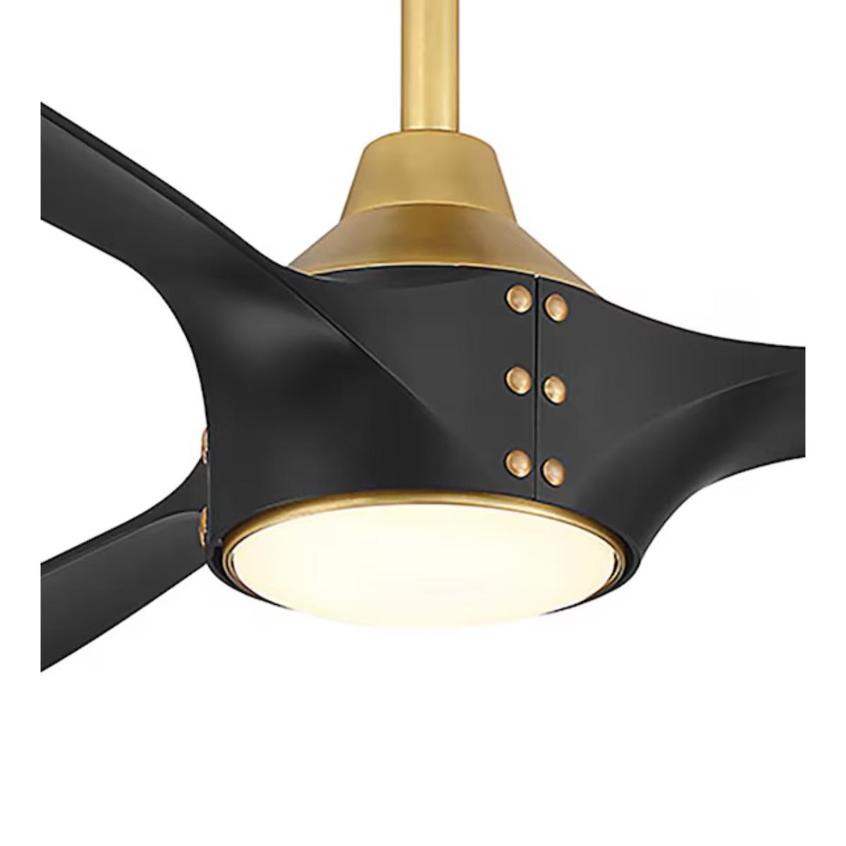 Pierce 65" Brass LED Smart Ceiling Fan - Bees Lighting
