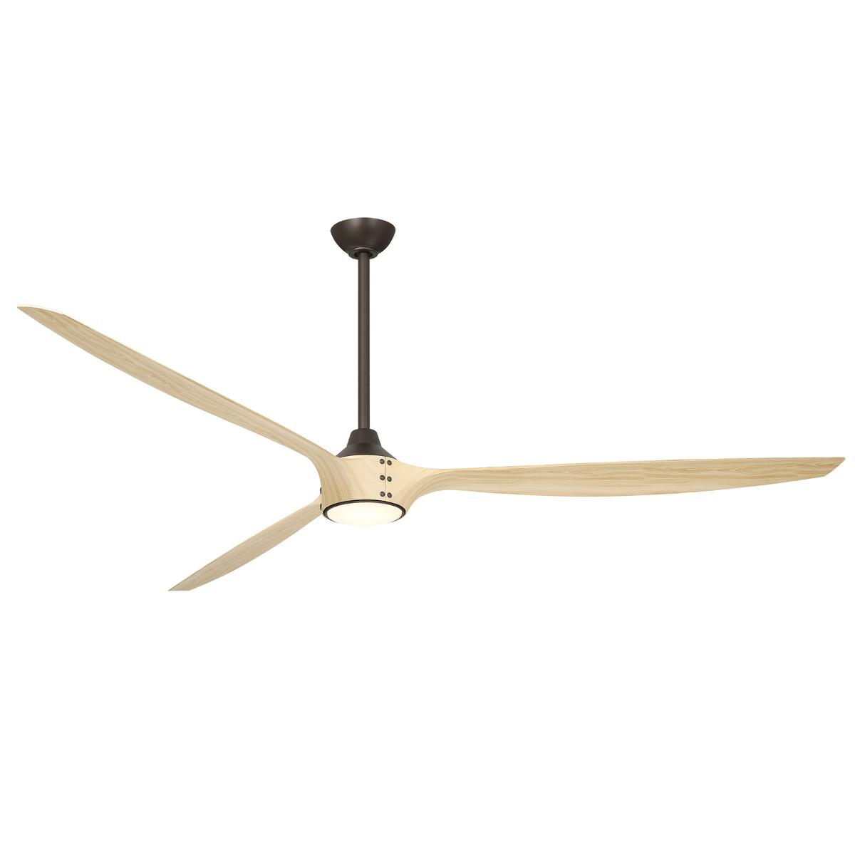 Pierce 84" Bronze Large LED Smart Ceiling Fan - Bees Lighting