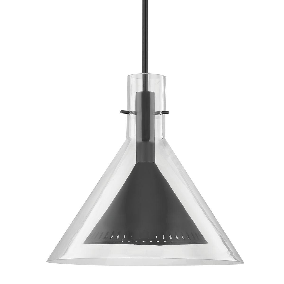 Atticus 20 in. Pendant Light Satin Black Finish