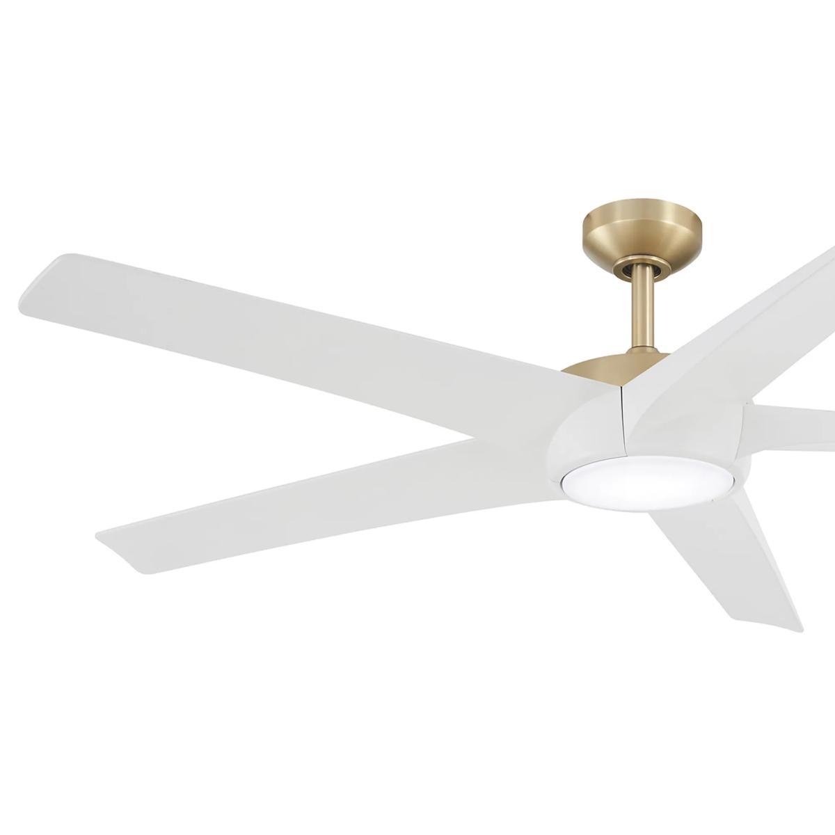 Skymaster LED 64" Brass Indoor Ceiling Fan with Remote - Bees Lighting