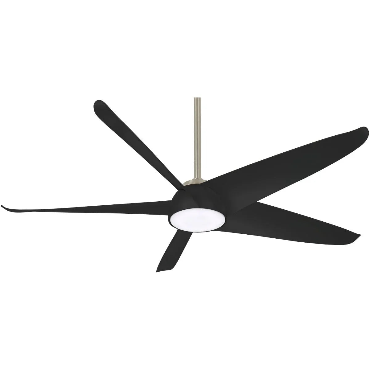 Ellipse LED 60" Black Coal Smart Ceiling Fan with Light and Remote - Bees Lighting