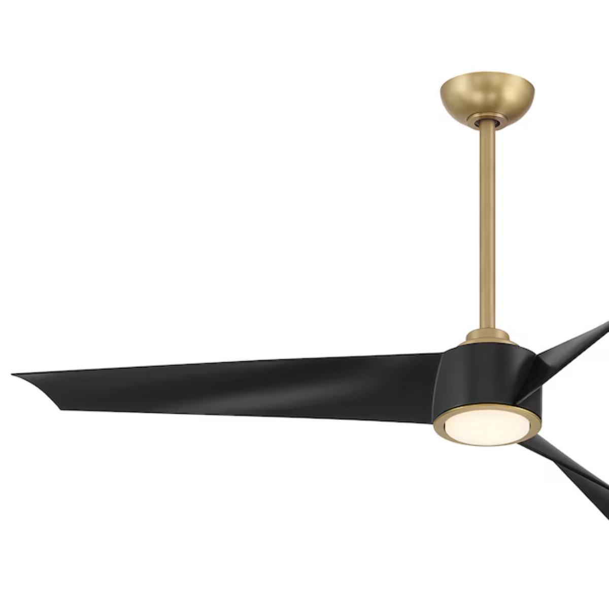 Pike 56" Brass Indoor Ceiling Fan with Light