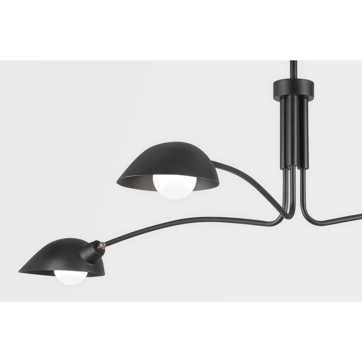 LEO 69 in. 3 lights Pendant Light Satin Black Finish - Bees Lighting