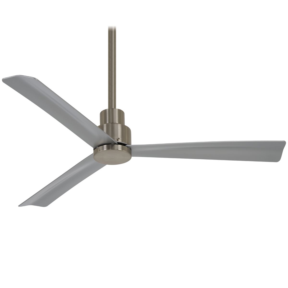 Simple 44" Nickel Wet Rated Ceiling Fan with Remote - Bees Lighting