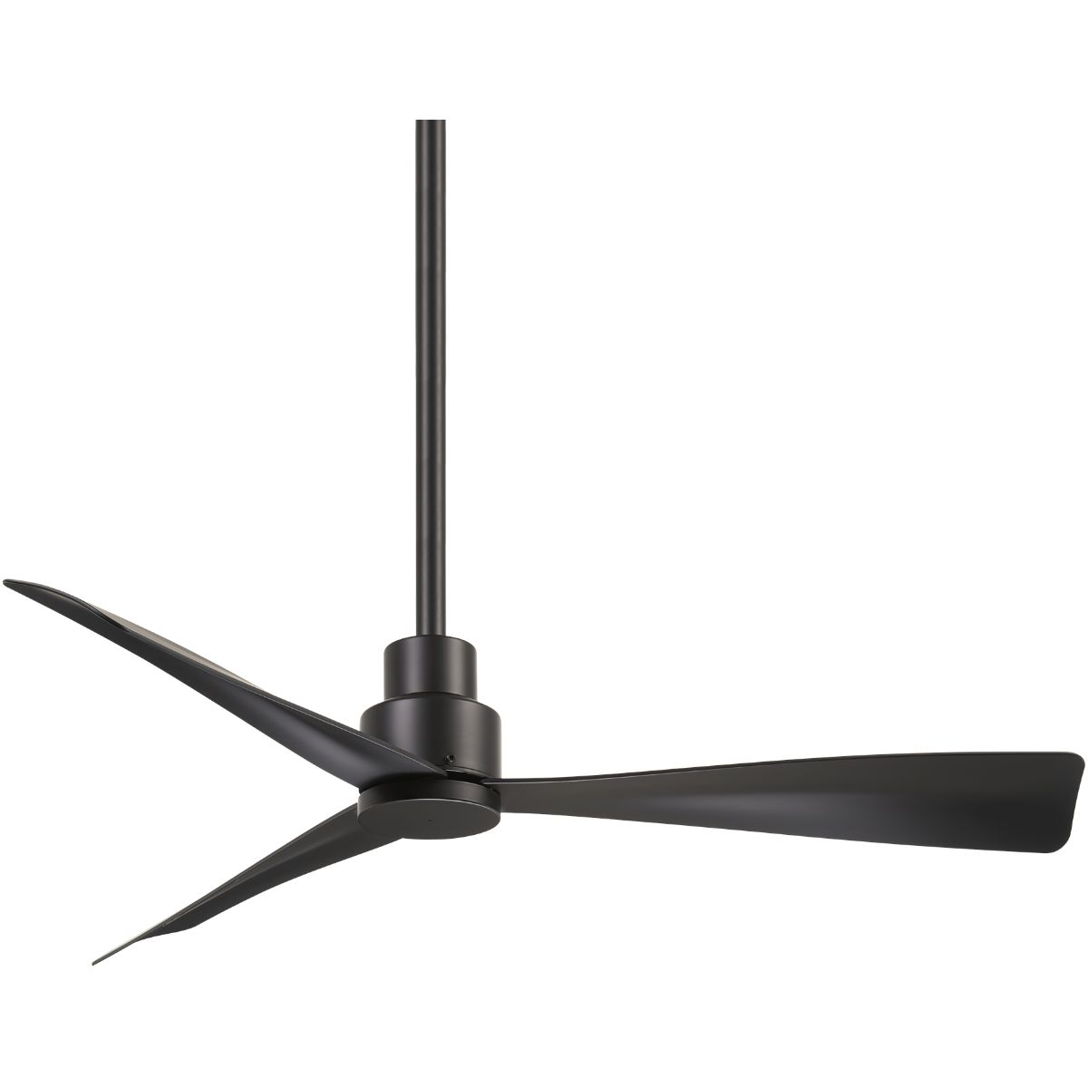 Simple 44" Black Coal Wet Rated Ceiling Fan with Remote - Bees Lighting