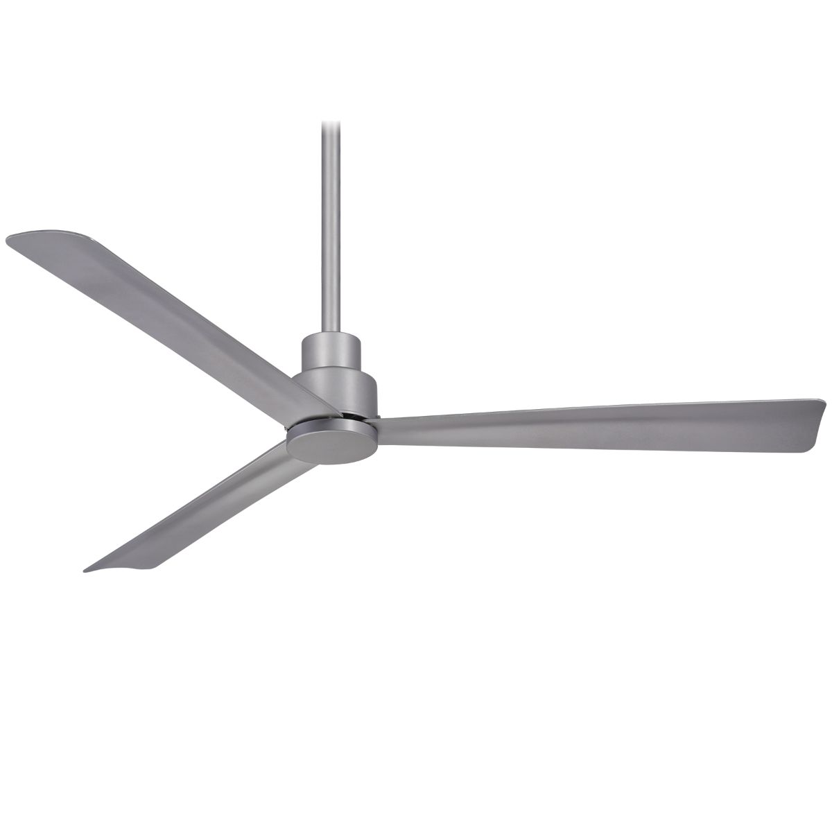 Simple 44" Silver Wet Rated Ceiling Fan with Remote - Bees Lighting