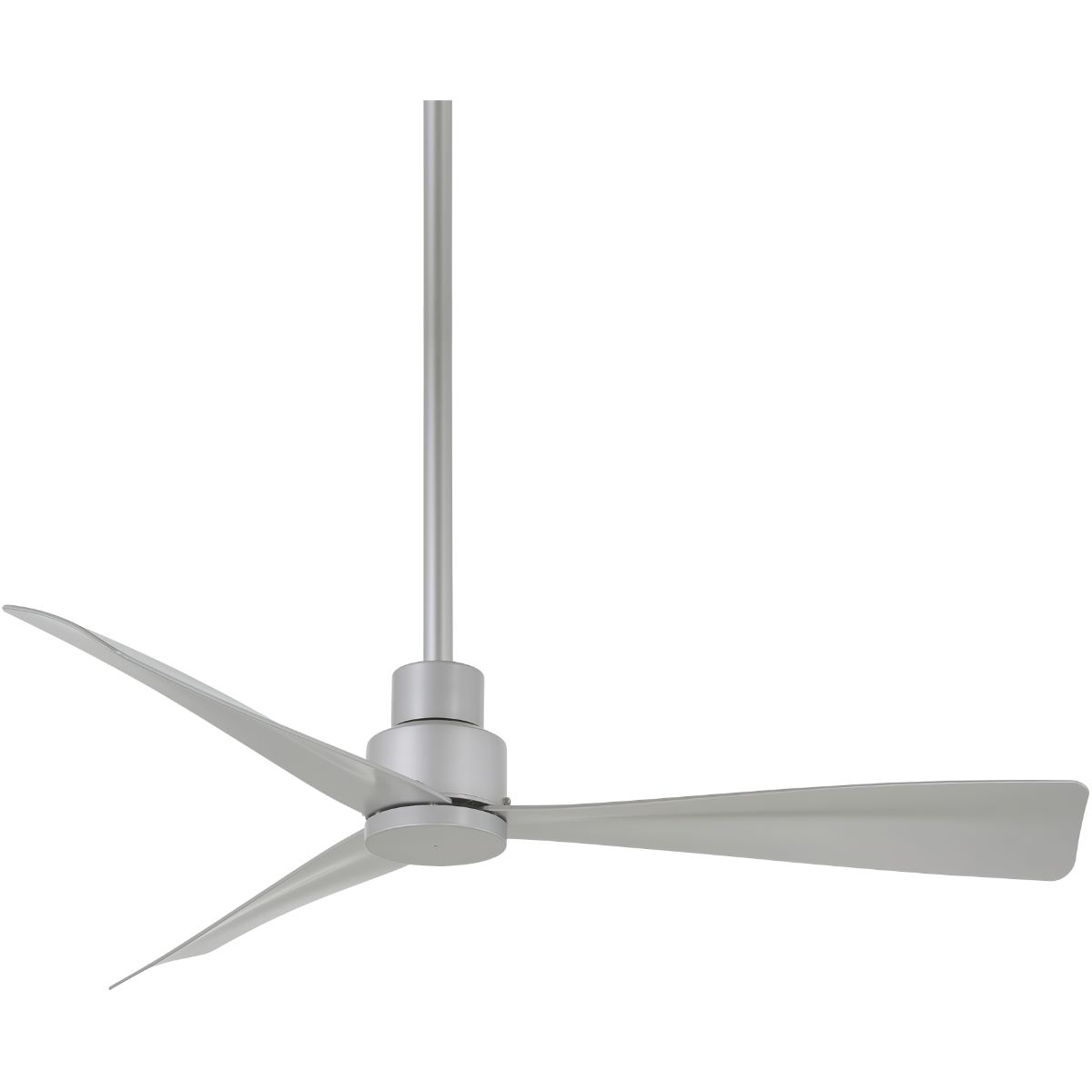 Simple 44" Silver Wet Rated Ceiling Fan with Remote - Bees Lighting