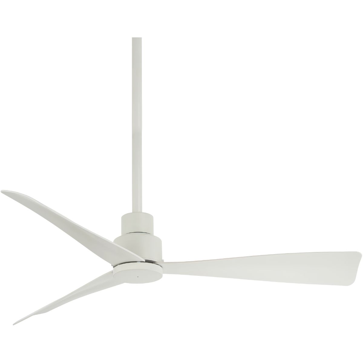 Simple 44" White Wet Rated Ceiling Fan with Remote - Bees Lighting