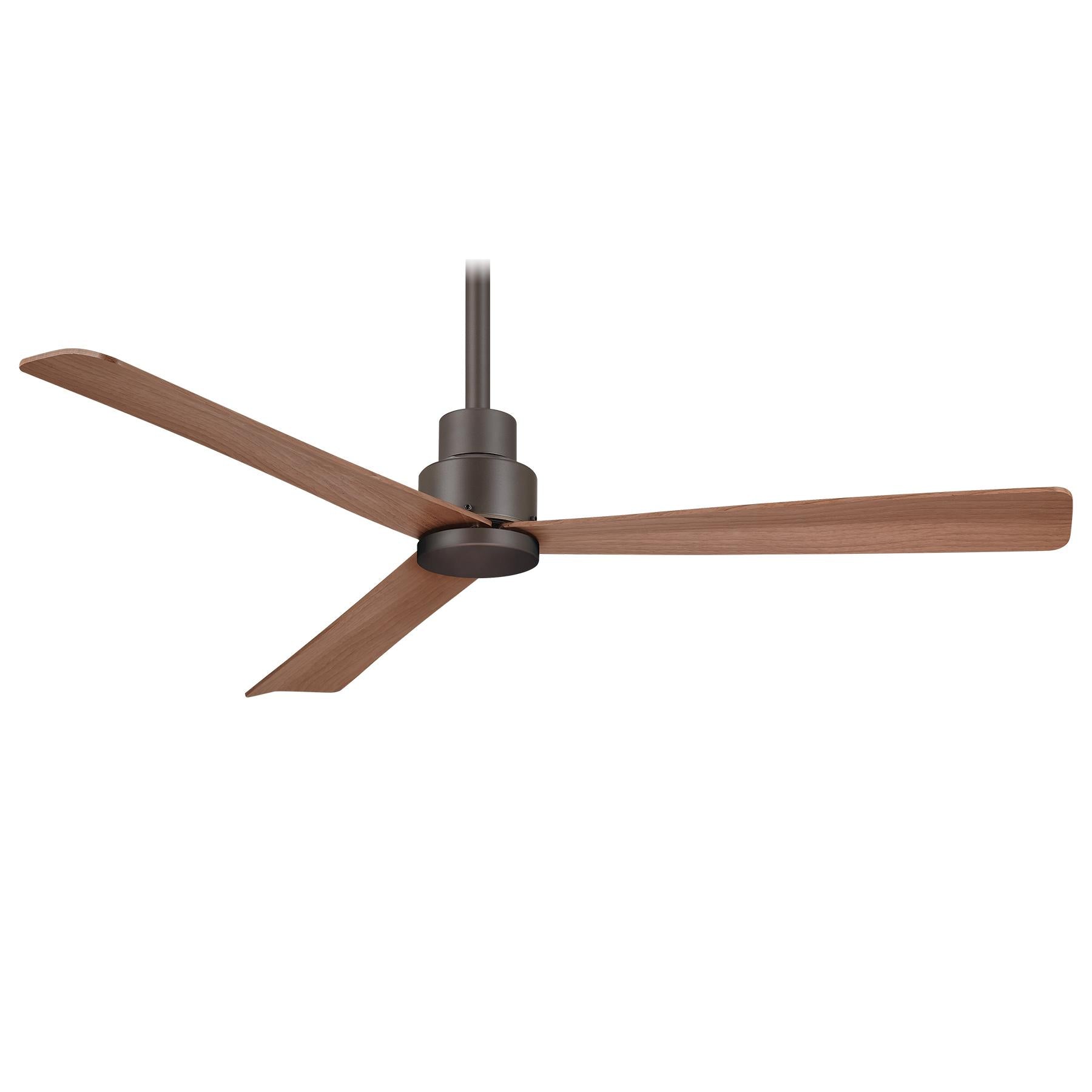 Simple 52" Bronze Wet Rated Ceiling Fan with Remote - Bees Lighting