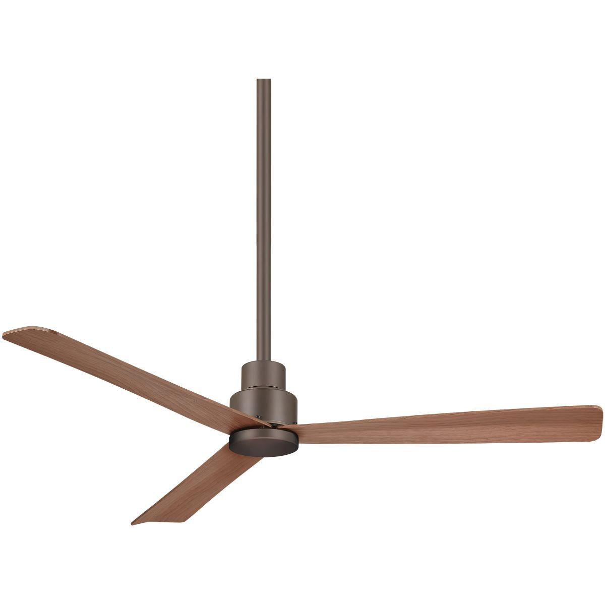 Simple 52" Bronze Wet Rated Ceiling Fan with Remote - Bees Lighting