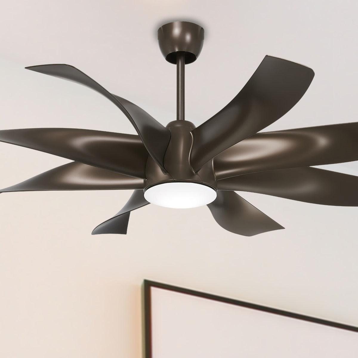 Dream Star 60 Inch Contemporary Ceiling Fan With Light And Remote - Bees Lighting