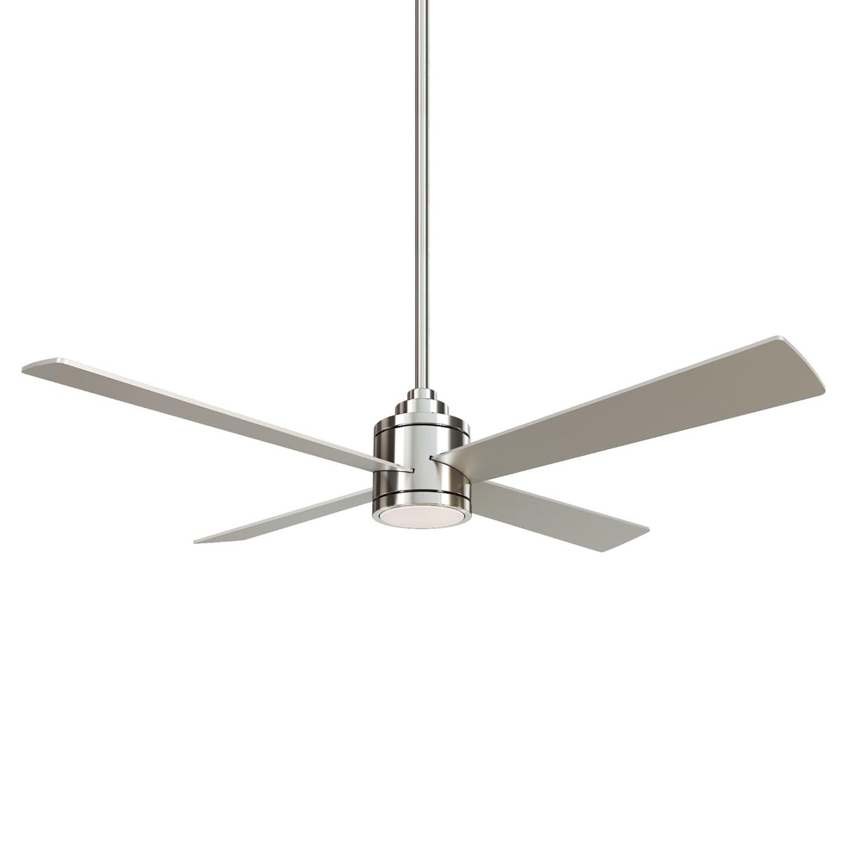 Falco 54" LED 4-Blades Ceiling Fan with Remote, Brushed Nickel - Bees Lighting