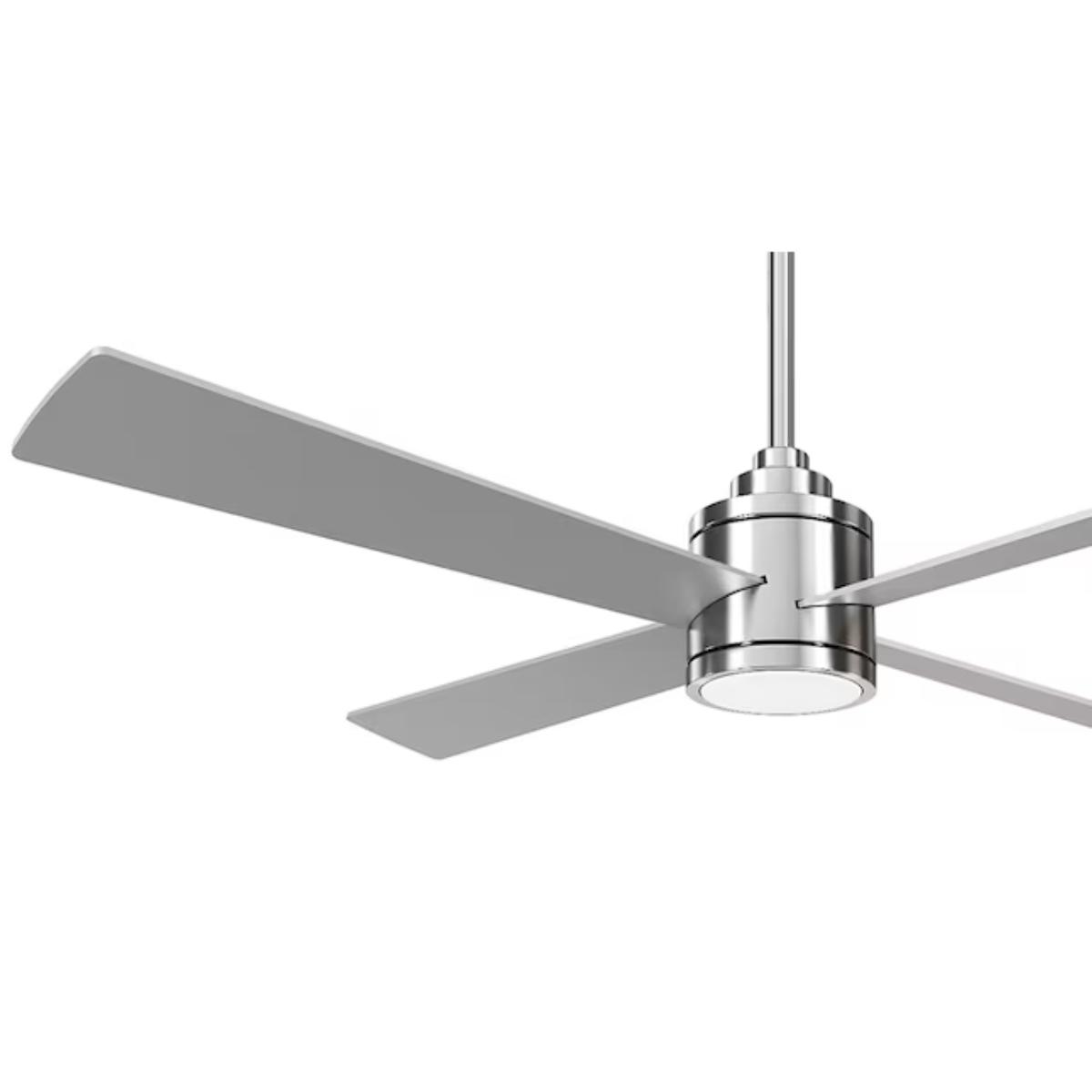 Falco 54" LED 4-Blades Ceiling Fan with Remote, Brushed Nickel - Bees Lighting