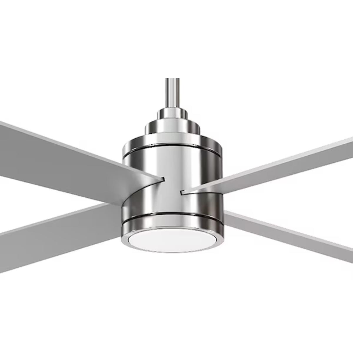 Falco 54" LED 4-Blades Ceiling Fan with Remote, Brushed Nickel - Bees Lighting
