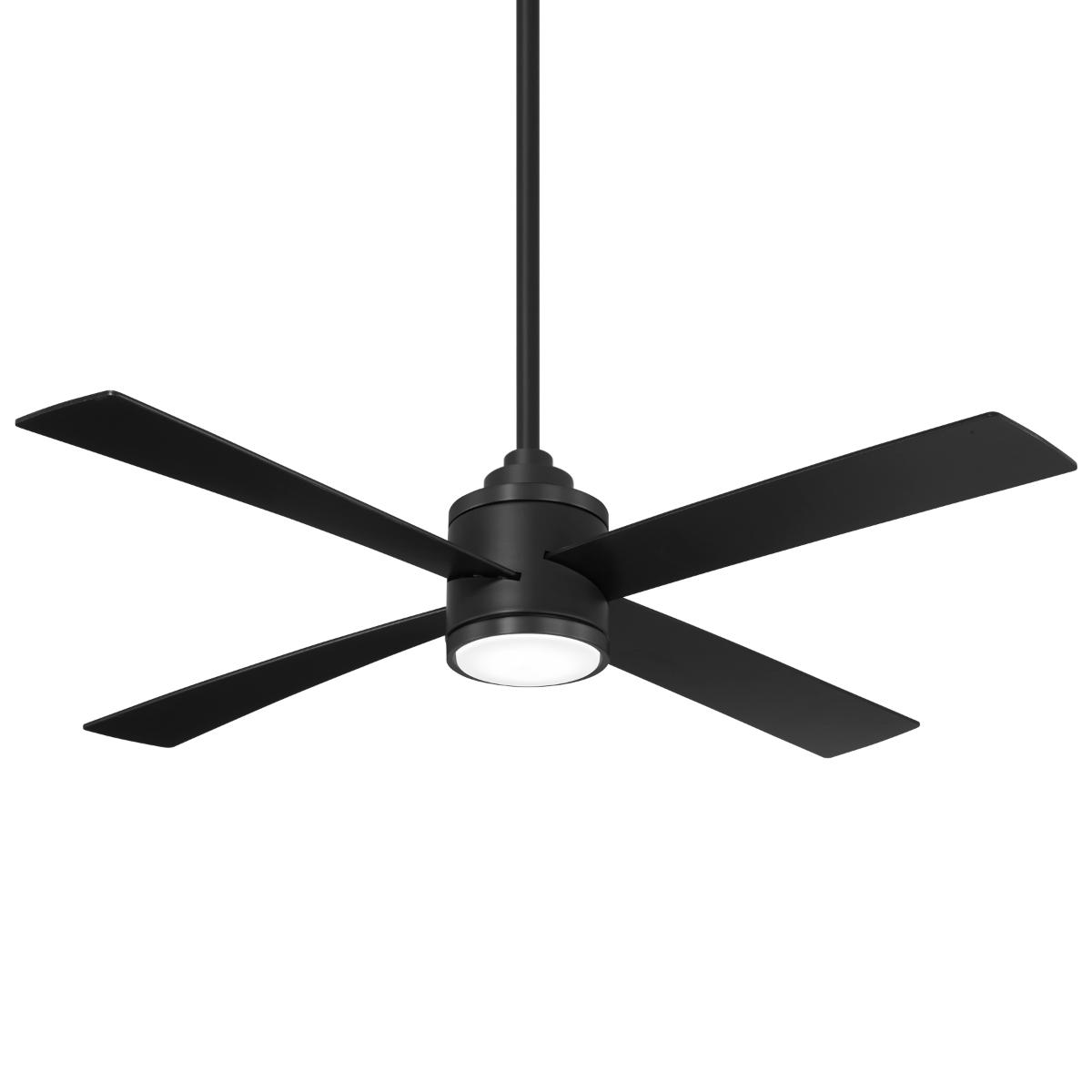 Falco 54" LED 4-Blades Ceiling Fan with Remote, Black Coal - Bees Lighting