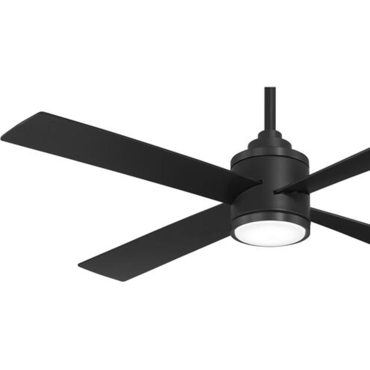 Falco 54" LED 4-Blades Ceiling Fan with Remote, Black Coal - Bees Lighting