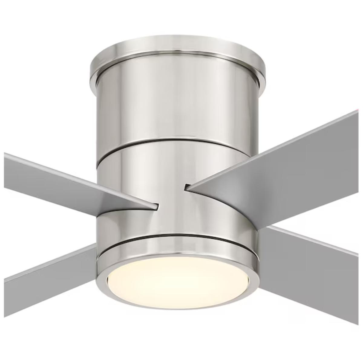 Falco Flush 54" LED Flush Mount Ceiling Fan, Brushed Nickel - Bees Lighting