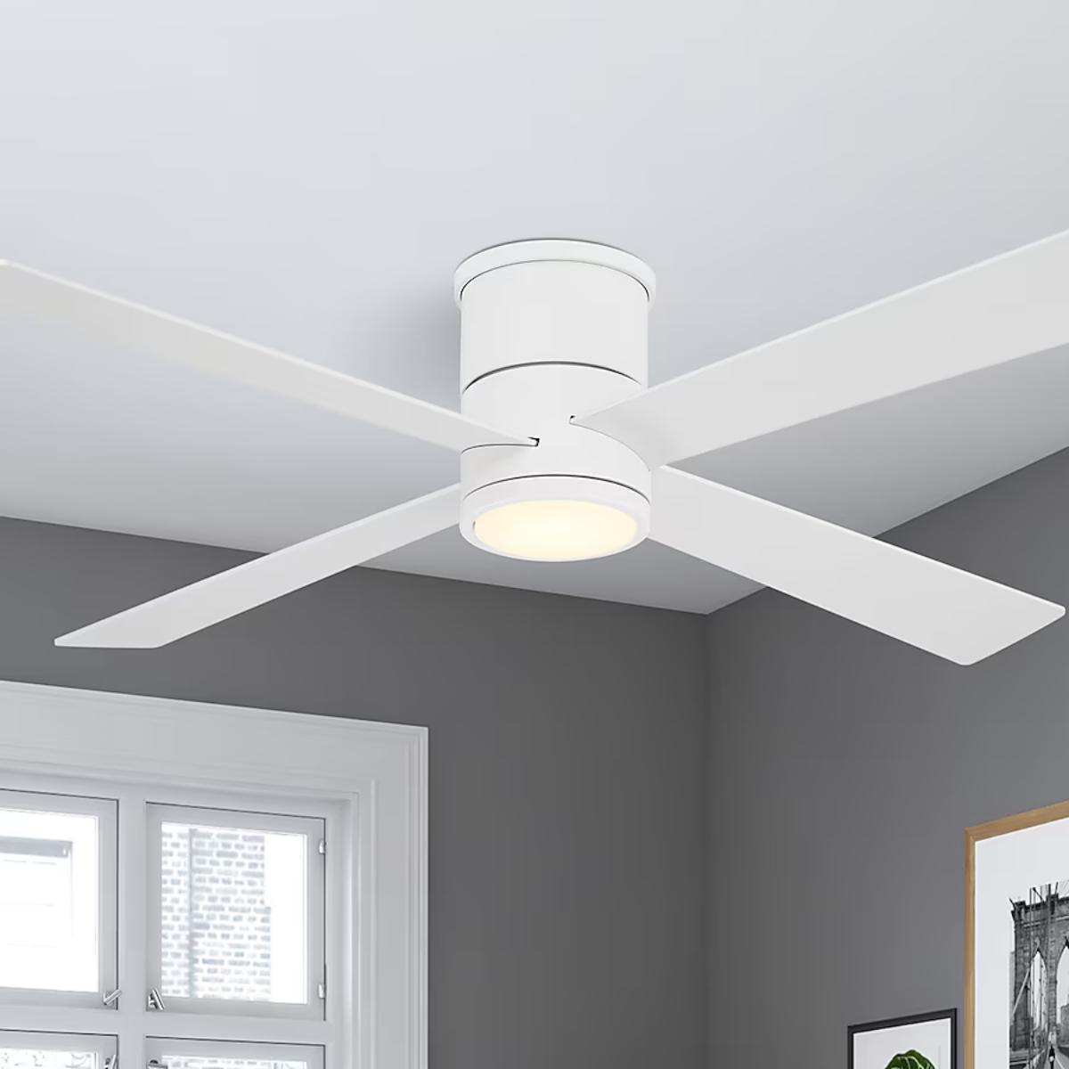 Falco Flush 54" 4-Blade LED Ceiling Fan - Bees Lighting