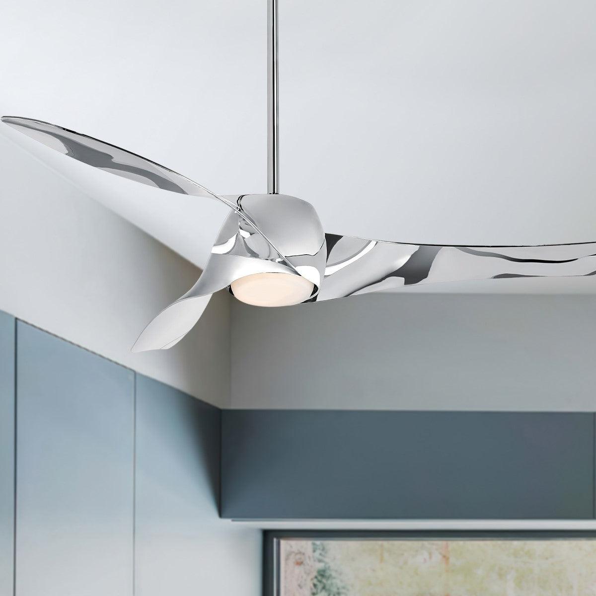 Artemis 58 Inch Modern Propeller Smart Ceiling Fan With Light And Remote - Bees Lighting