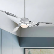 Artemis LED 58'' Smart Ceiling Fan with Light and Remote Control, Liquid Nickel - Bees Lighting