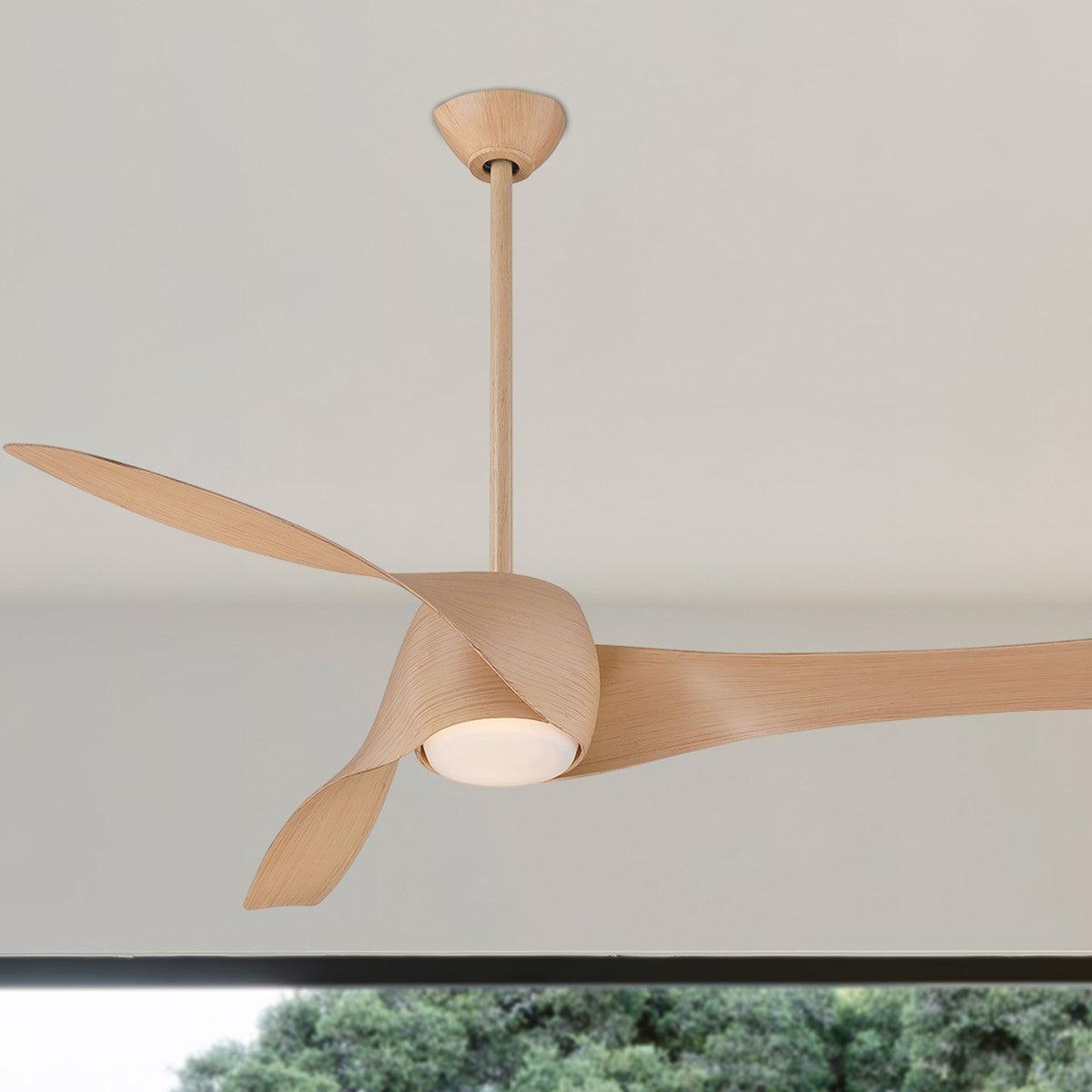 Artemis 58 Inch Modern Propeller Smart Ceiling Fan With Light And Remote - Bees Lighting