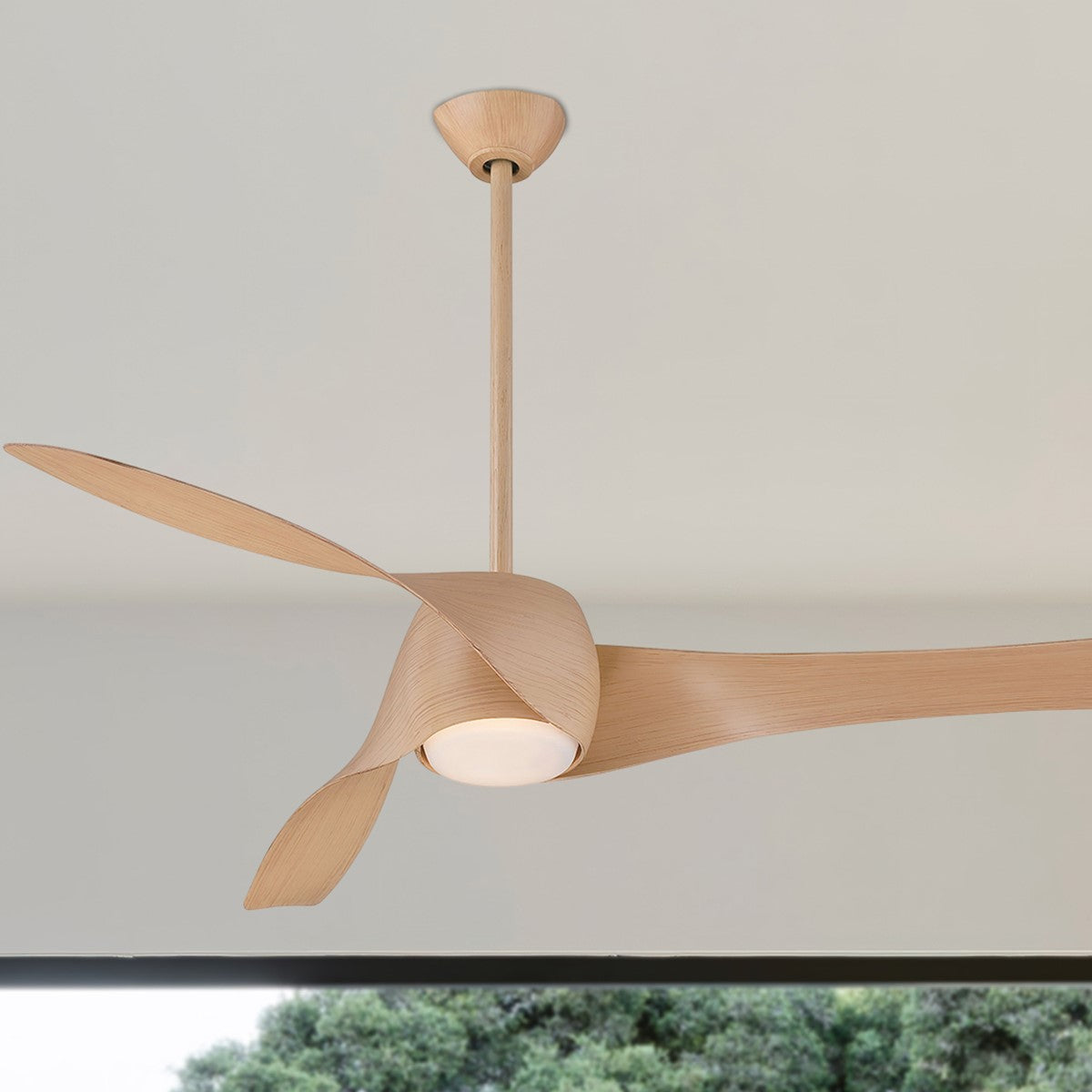 Artemis LED 58'' Smart Ceiling Fan with Light and Remote Control, Maple