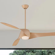 Artemis LED 58'' Smart Ceiling Fan with Light and Remote Control, Maple - Bees Lighting