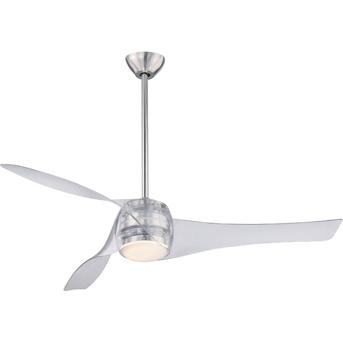 Artemis LED 58'' Smart Ceiling Fan with Light and Remote Control, Translucent - Bees Lighting