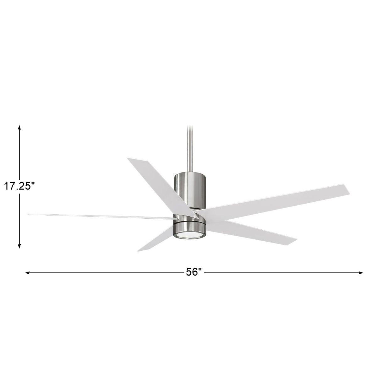 Symbio 56 Inch Modern Ceiling Fan With Light And Remote - Bees Lighting