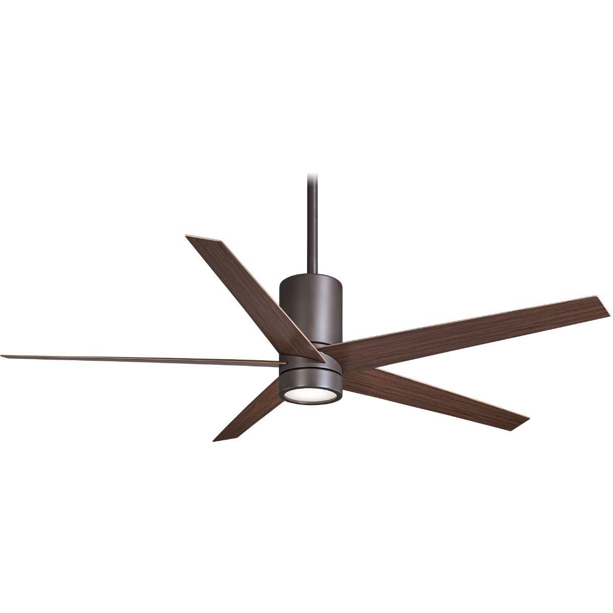 Symbio LED 56" Modern Ceiling Fan with Remote, Oil Rubbed Bronze - Bees Lighting