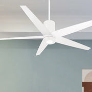 Symbio LED 56" Modern Ceiling Fan, Flat White - Bees Lighting