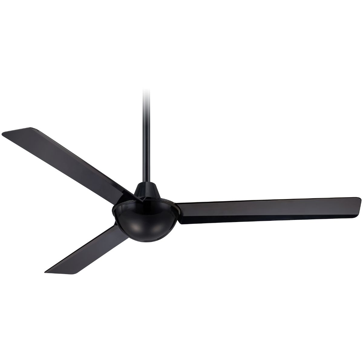 Kewl 52" Black Modern Indoor Ceiling Fan with Wall Control - Bees Lighting